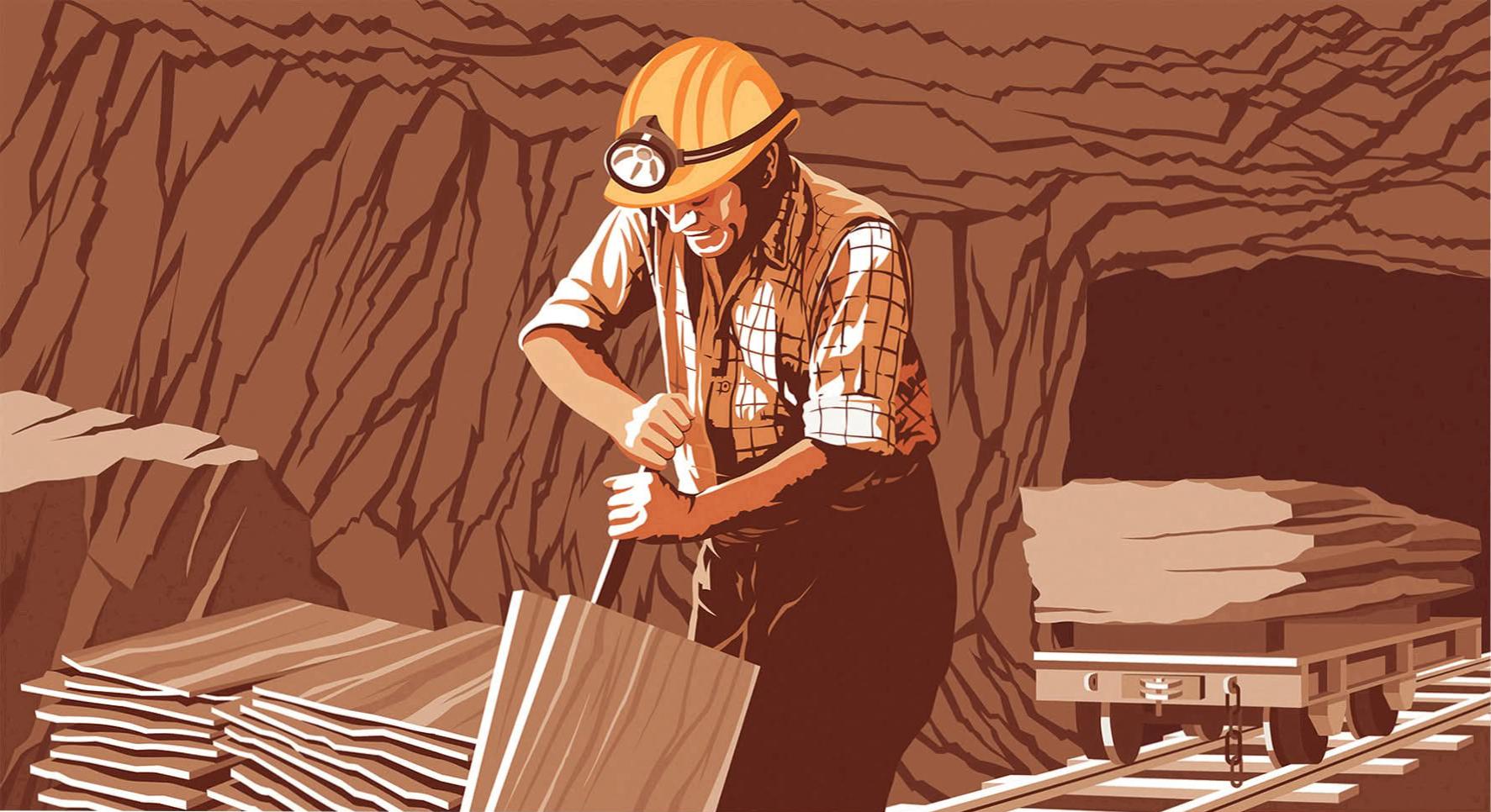 Photo du panneau : la Mine Bleue